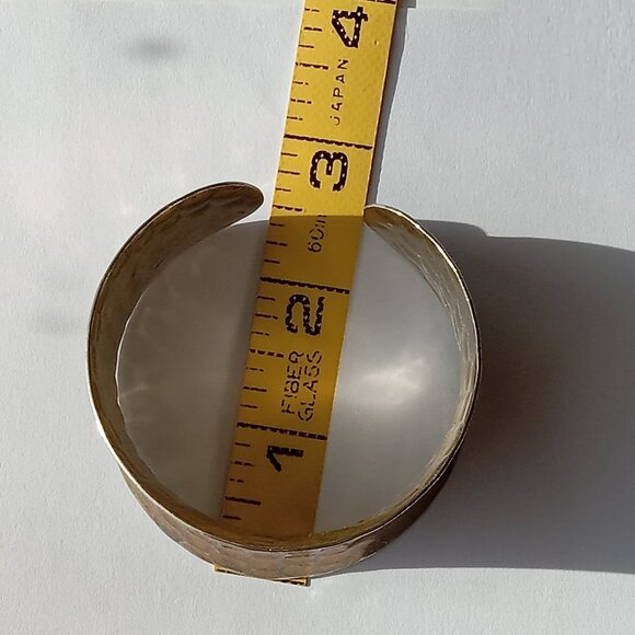 Vintage Gold Tone Bangle Bracelet Cuff Bracelet - Picture 8 of 14